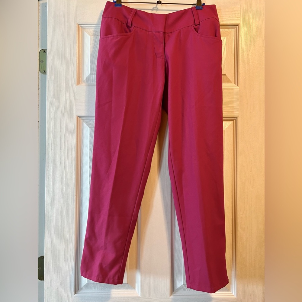 EUC Adidas Pink Climalite Golf Ankle Pants